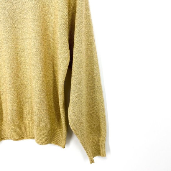 Vintage KORET Metallic Gold Sweater - Picture 9 of 16